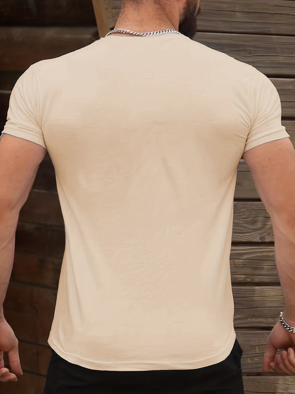 Men's Graphic Tee with PSALMS 91 & Ring Pattern Print - Trendy Summer Clothes for Men