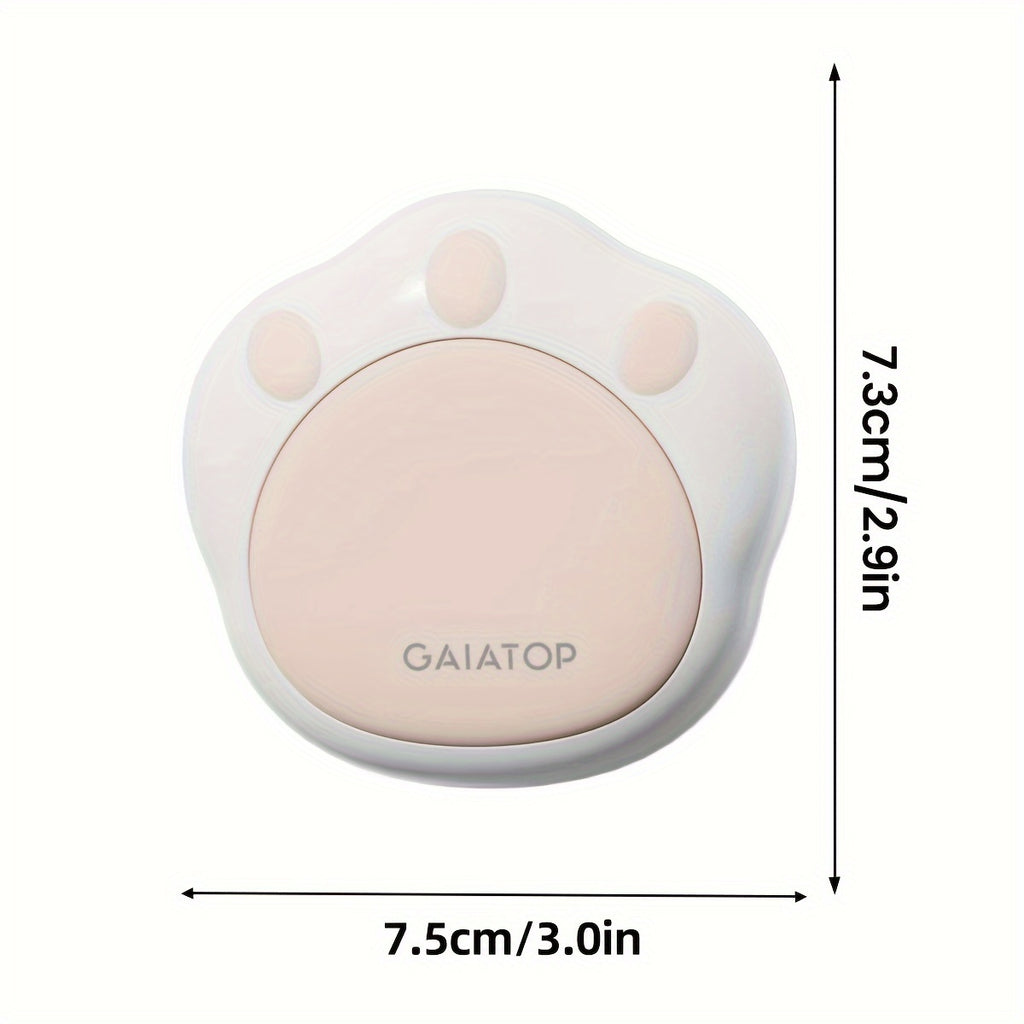 GAIATOP 2pcs Cute Cat Paw Hand Warmers - Portable, Rechargeable USB-C, Magnetic, Perfect for Boys & Girls in Cold Weather - Pink
