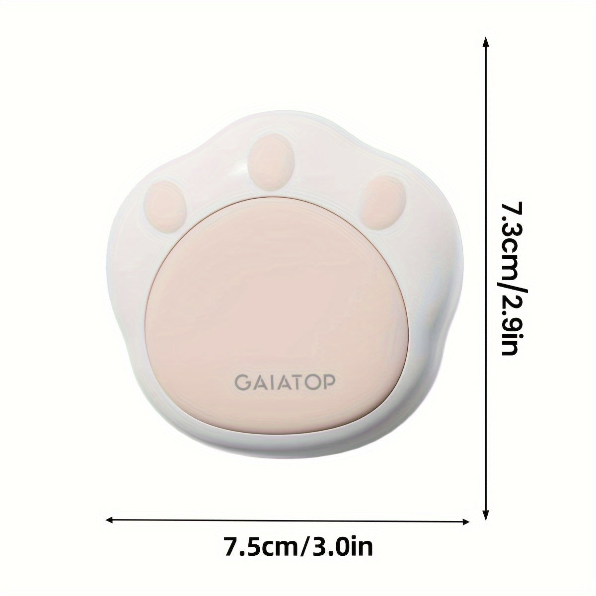 GAIATOP 2pcs Cute Cat Paw Hand Warmers - Portable, Rechargeable USB-C, Magnetic, Perfect for Boys & Girls in Cold Weather - Pink