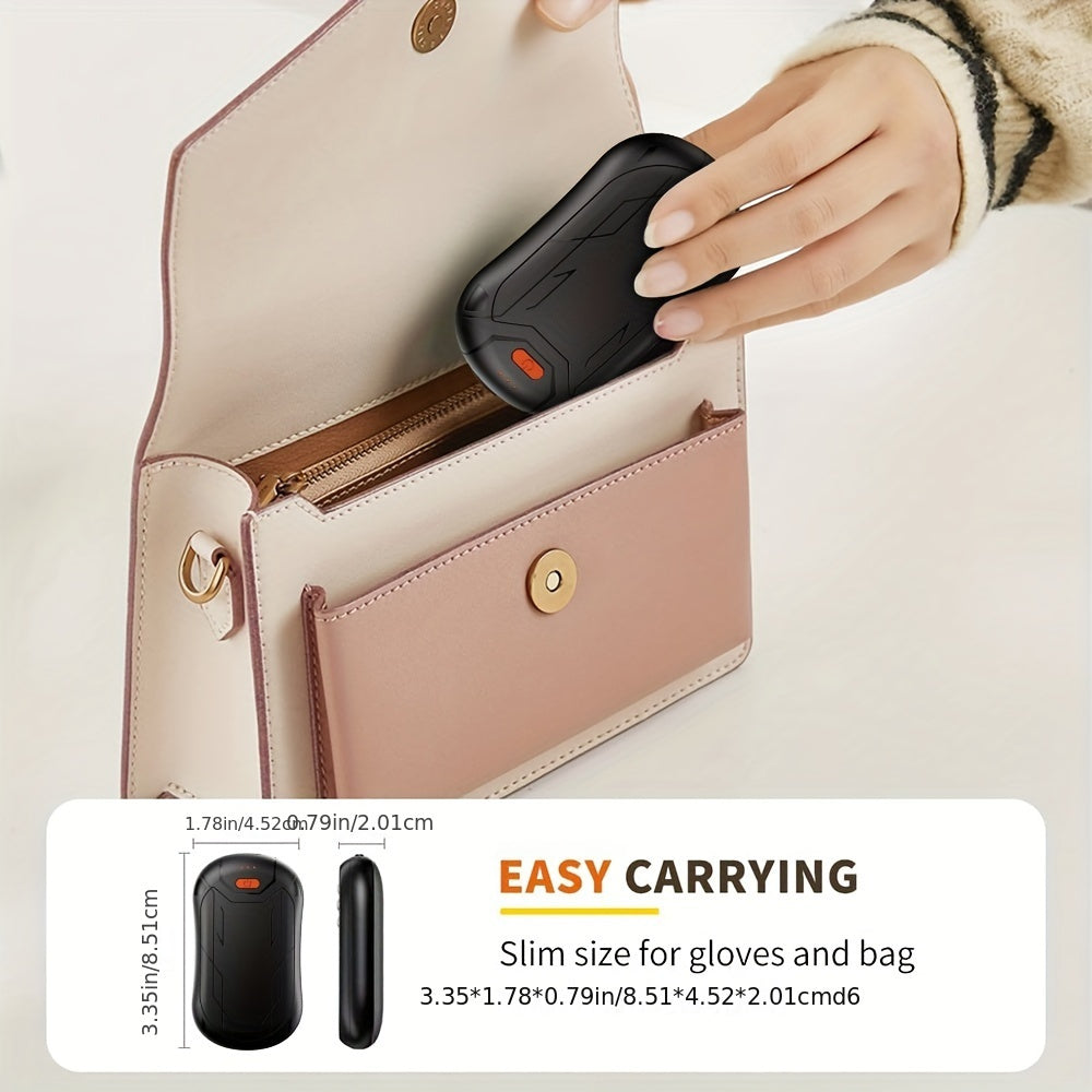 2pcs Rechargeable Hand Warmers - Wireless USB Pocket Warmer with 15 Hour Battery Life, Adjustable Temperature for Hunting, Golf, Camping & Skiing - Perfect Christmas Gift, Flagship 2024, Carnival