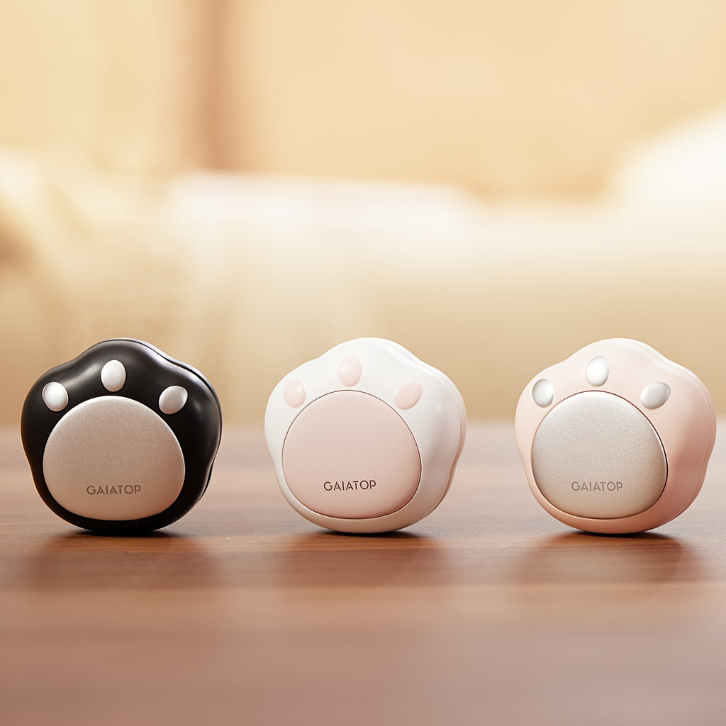 GAIATOP 2pcs Cute Cat Paw Hand Warmers - Portable, Rechargeable USB-C, Magnetic, Perfect for Boys & Girls in Cold Weather - Pink