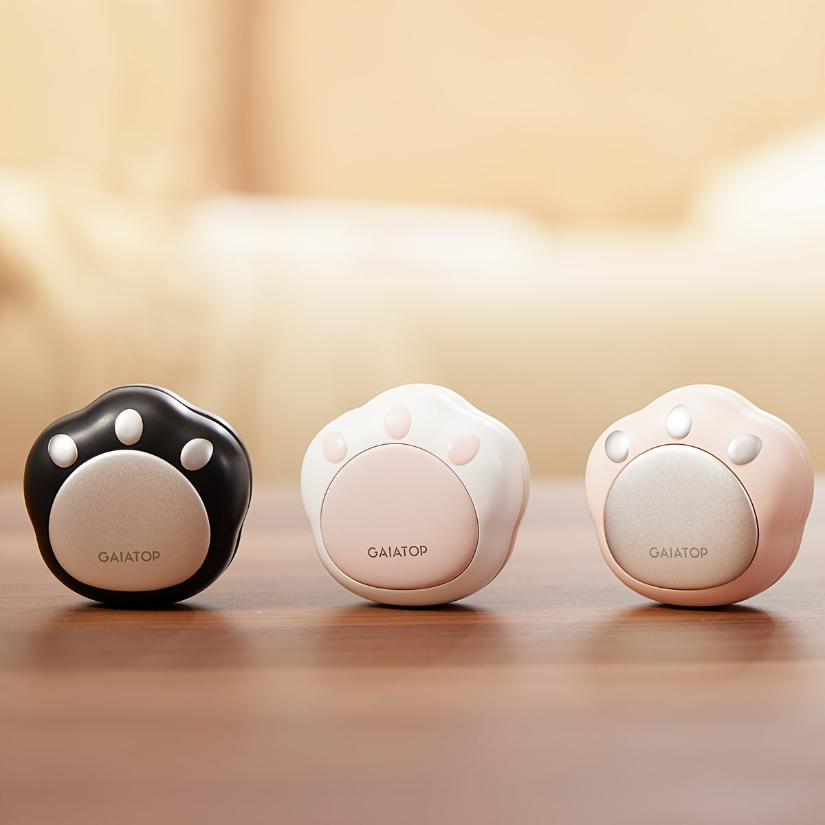 GAIATOP 2pcs Cute Cat Paw Hand Warmers - Portable, Rechargeable USB-C, Magnetic, Perfect for Boys & Girls in Cold Weather - Pink