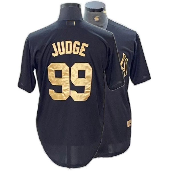 Custom Aaron Judge Jersey All-Stitched Name Number Button down Shirt for NY Fans Plus Size Available Breathable Feature