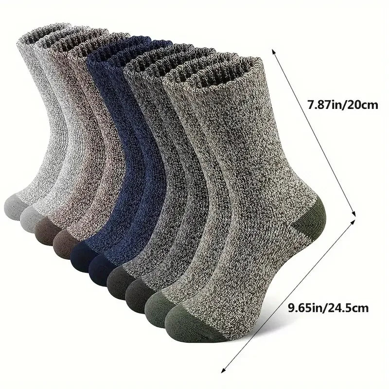 5 Pairs merino Socks For Men, Super Thick Hiking Socks Thermal Socks For Cold Weather