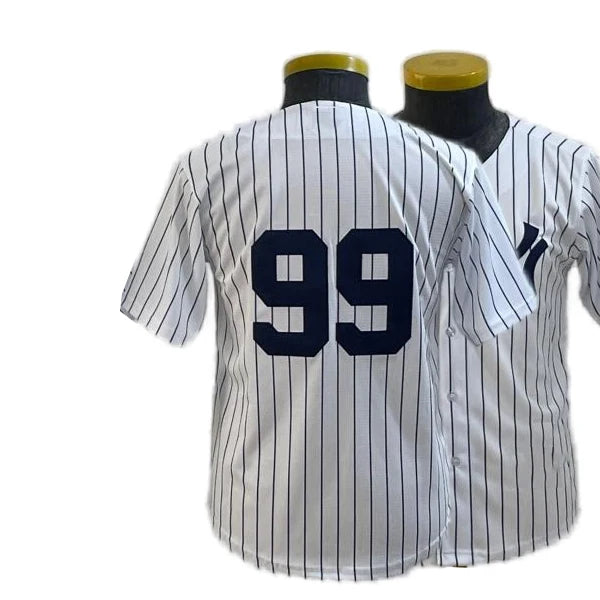 Custom Aaron Judge Jersey All-Stitched Name Number Button down Shirt for NY Fans Plus Size Available Breathable Feature