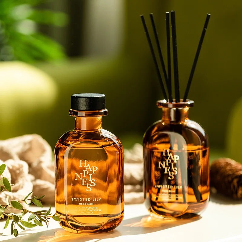 Luxury Aroma Essential Oils Reed Diffuser Custom Logo Home Decor Perfume Diffuser Custom Logo Home Aroma Scented Reed Diffuser