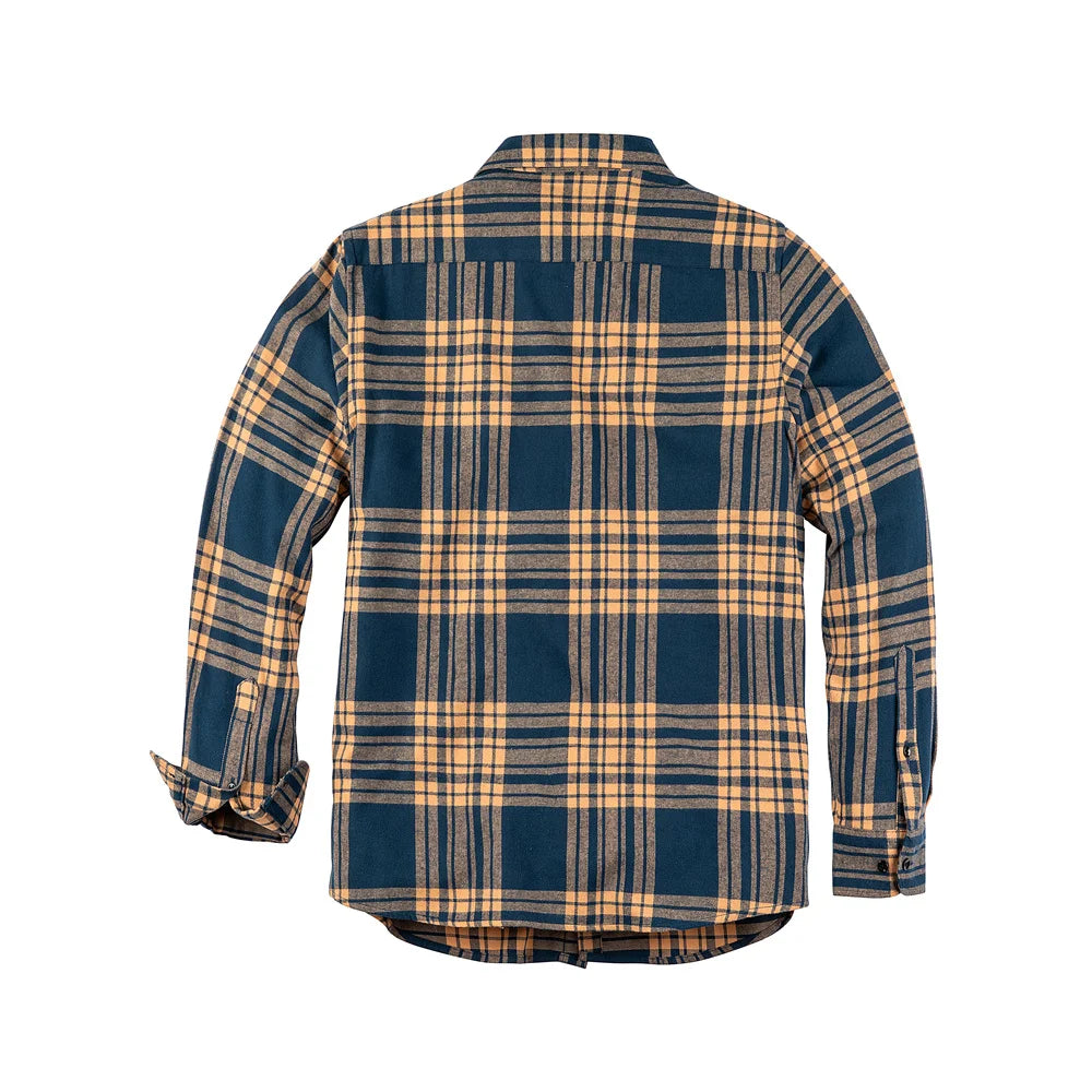 Mens Flannel Shirts Long Sleeve,Flannels for Men Button Down Plaid 100% Cotton With Dual Pockets
