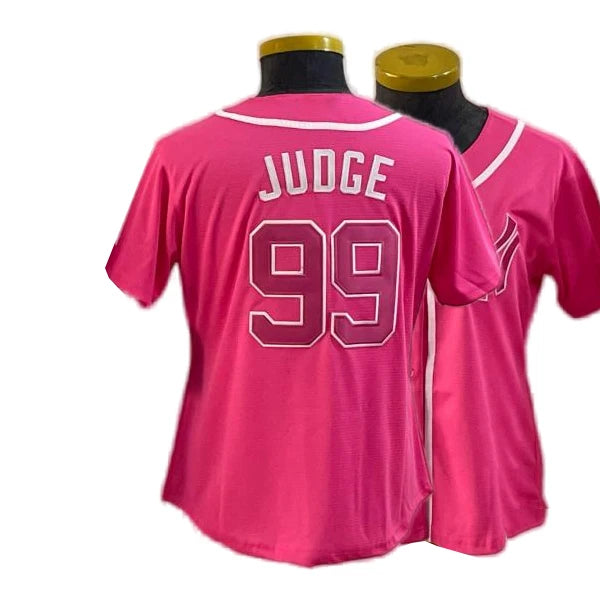 Custom Aaron Judge Jersey All-Stitched Name Number Button down Shirt for NY Fans Plus Size Available Breathable Feature