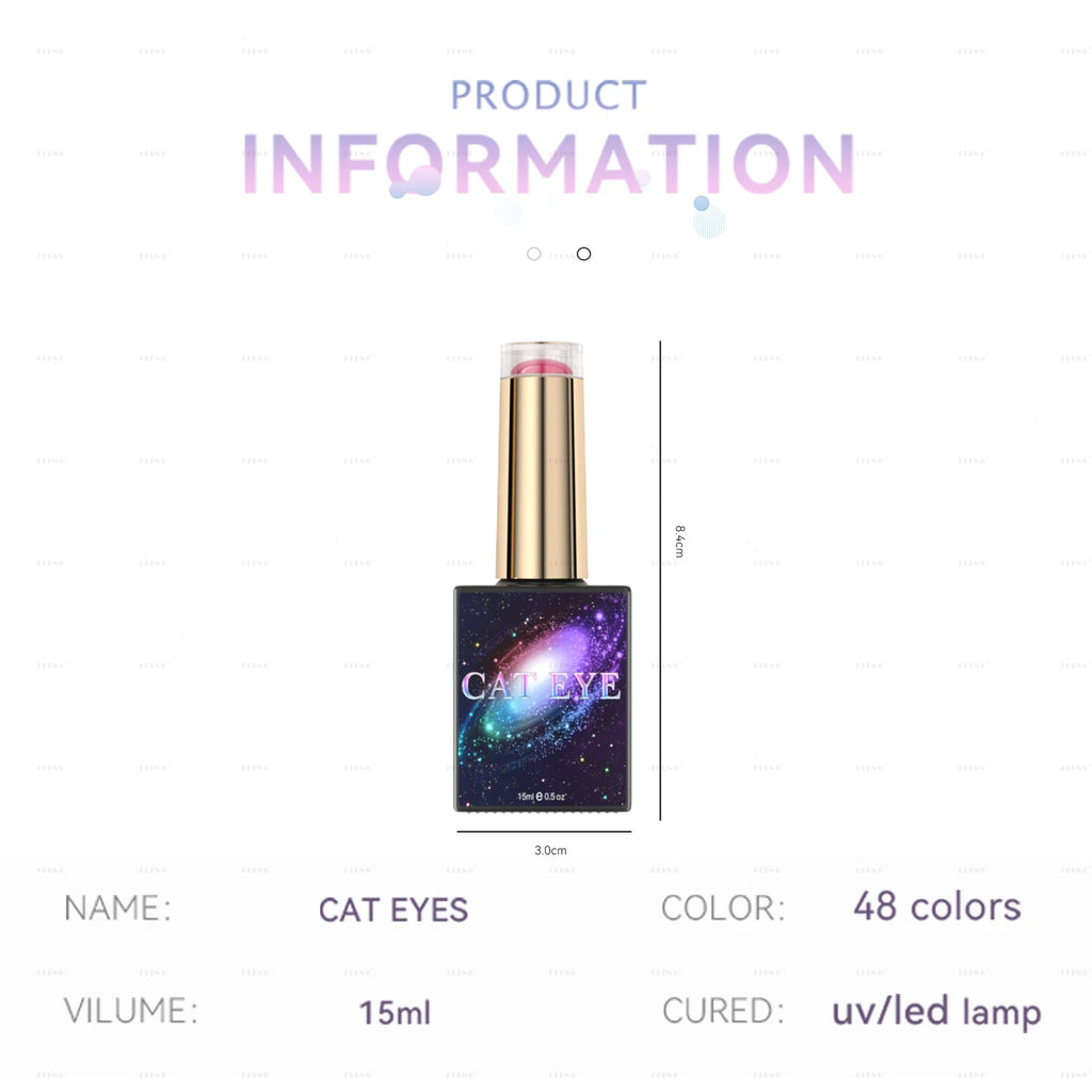 JTING New Nail Unique Design 48 Colors Cat Eye Gel Polish Collection Set Box with Free Color Book Nail OEM ODM Private Label