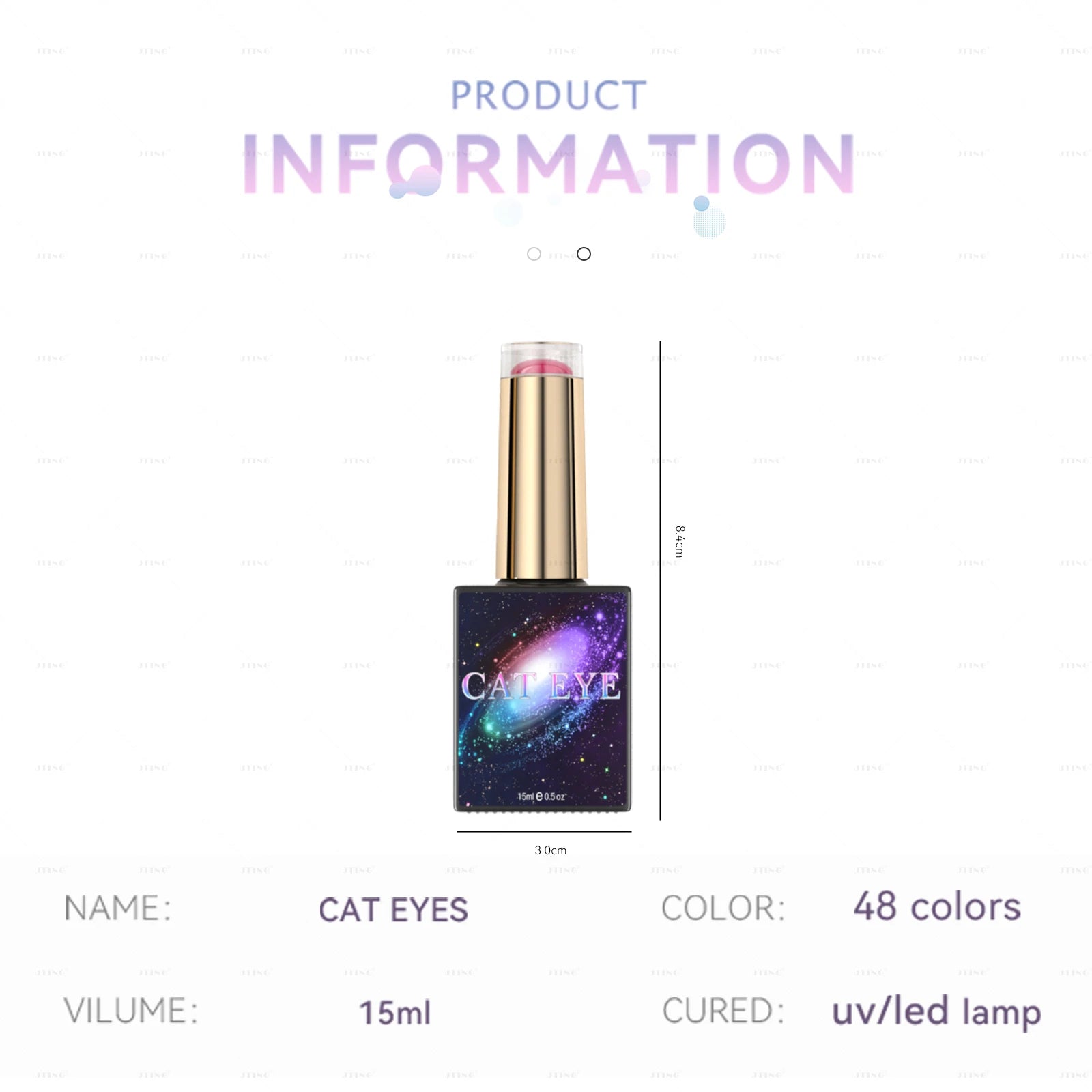 JTING New Nail Unique Design 48 Colors Cat Eye Gel Polish Collection Set Box with Free Color Book Nail OEM ODM Private Label