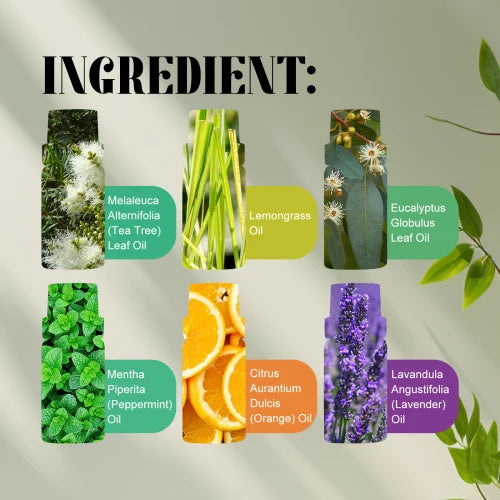 OceAura Essential Oil Set  Relieve Body Fatigue Moisturize Dry Skin Lock Water Hydrating Essential Oil