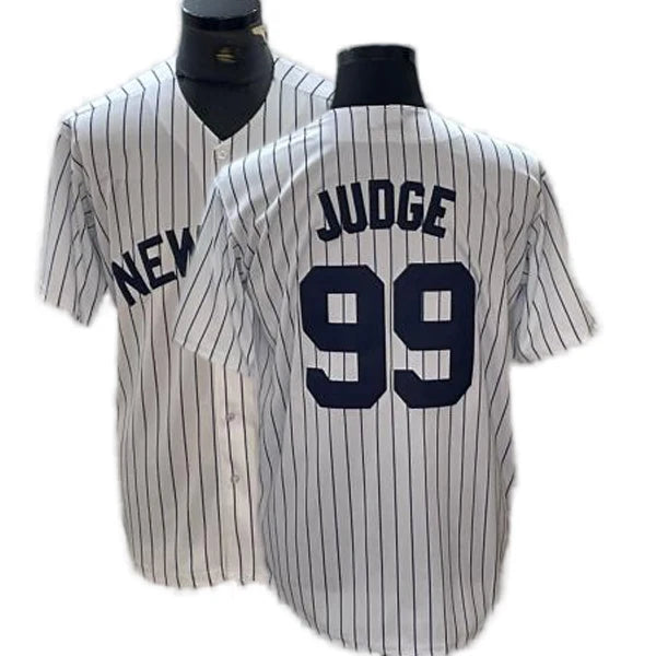 Custom Aaron Judge Jersey All-Stitched Name Number Button down Shirt for NY Fans Plus Size Available Breathable Feature