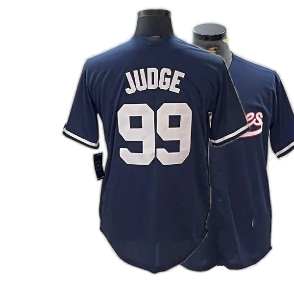 Custom Aaron Judge Jersey All-Stitched Name Number Button down Shirt for NY Fans Plus Size Available Breathable Feature