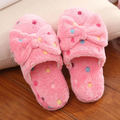 2024 Christmas Open Toe Cotton Slippers White Silver Plush Flat Thermal Indoor Festival Shoes Non-Slip Warm Slippers for Winter