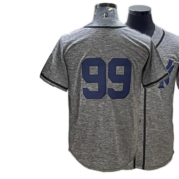 Custom Aaron Judge Jersey All-Stitched Name Number Button down Shirt for NY Fans Plus Size Available Breathable Feature