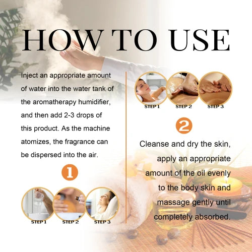 OceAura Essential Oil Set  Relieve Body Fatigue Moisturize Dry Skin Lock Water Hydrating Essential Oil