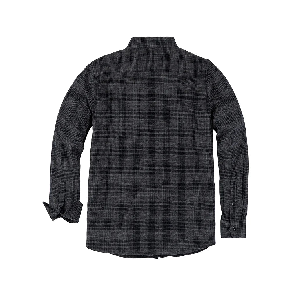 Mens Flannel Shirts Long Sleeve,Flannels for Men Button Down Plaid 100% Cotton With Dual Pockets