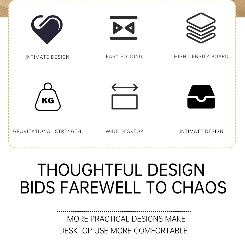 Portable Laptop Desk with USB Light, Small Fan, Cup Holder, Tablet Slot, and Lifting Handle - Foldable Laptop Table for Working,