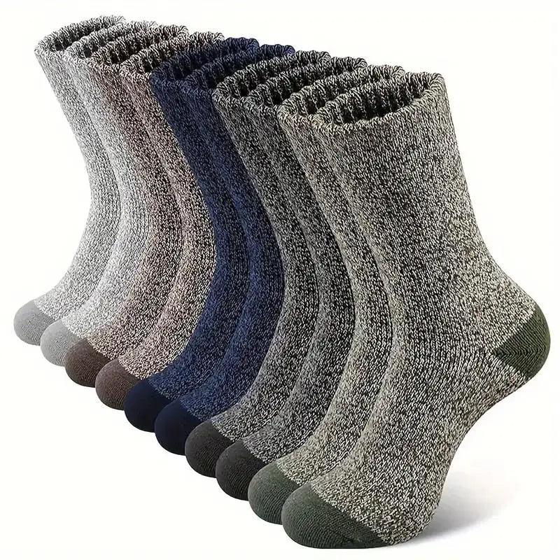 5 Pairs merino Socks For Men, Super Thick Hiking Socks Thermal Socks For Cold Weather