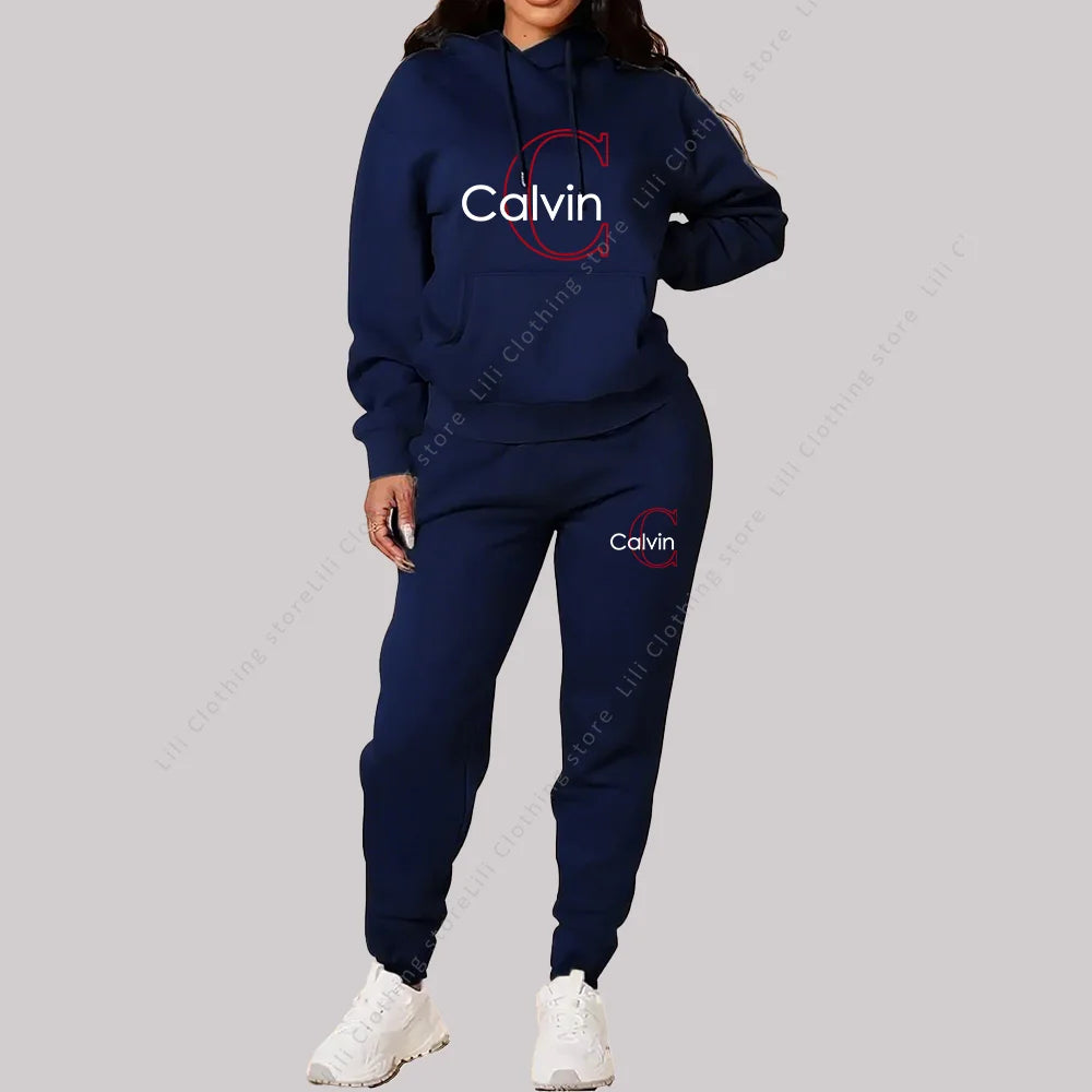 2025 New Ladies Tracksuit Aesthetic Designer Clothes Trend Sportswear High quality Hoodies Sweatpants 2 piece Outfits Women Sets