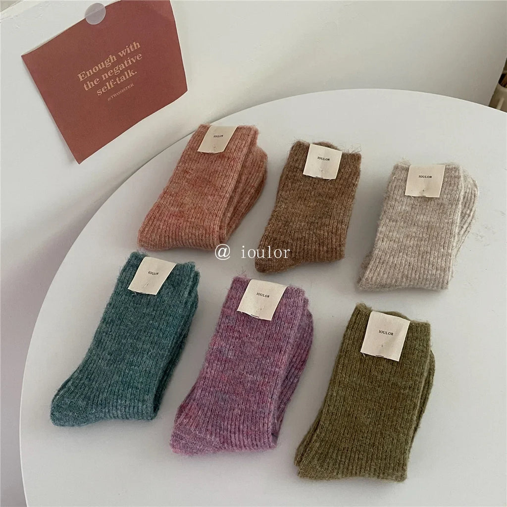 Women Socks Solid Socks for Male Men Socks Against Cold Snow Terry Socks Wholesale