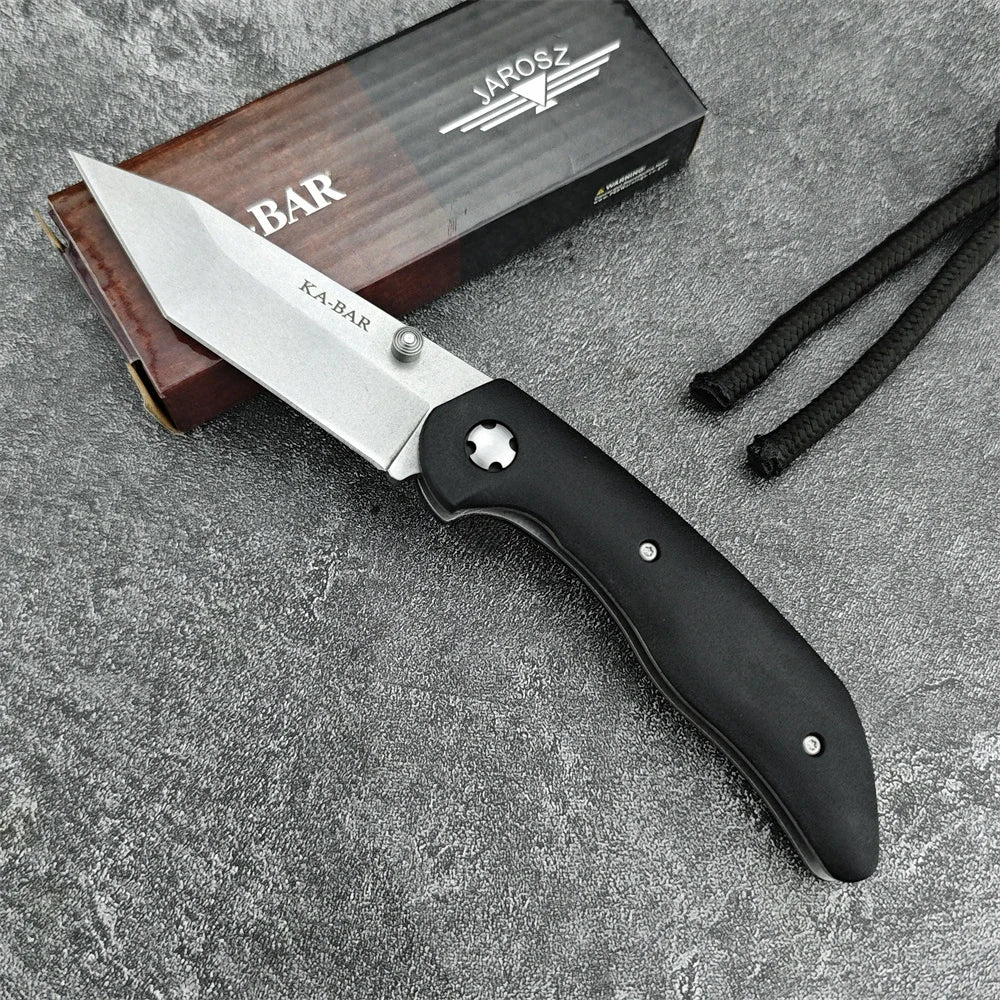 Kabar 7506 Tanto Knife Folding Pocket Tools 440C Blade Nylon Fiber Handles Self Defense Tools Camping Hunting Knives