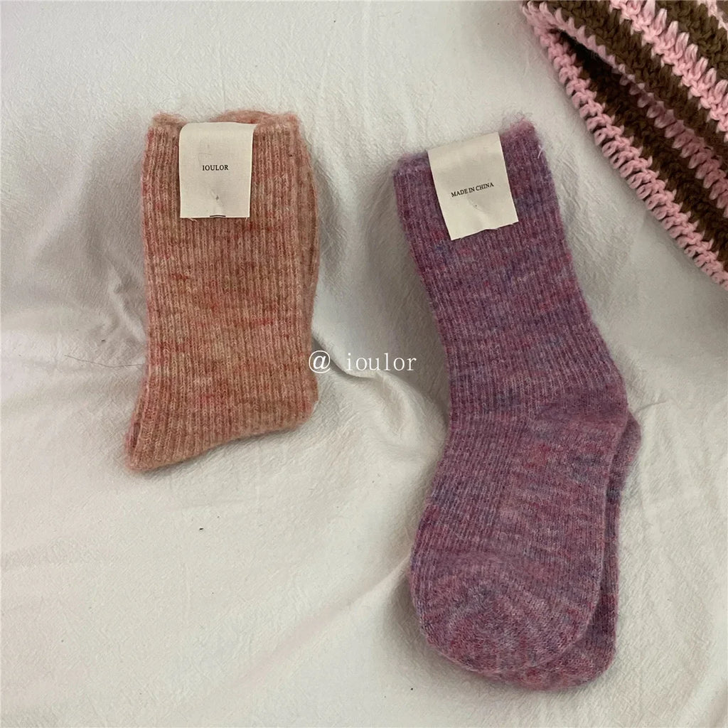 Women Socks Solid Socks for Male Men Socks Against Cold Snow Terry Socks Wholesale