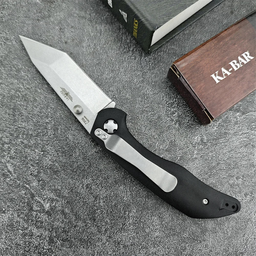 Kabar 7506 Tanto Knife Folding Pocket Tools 440C Blade Nylon Fiber Handles Self Defense Tools Camping Hunting Knives