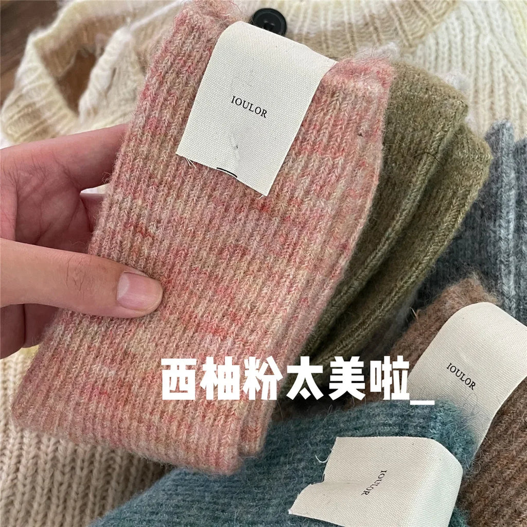 Women Socks Solid Socks for Male Men Socks Against Cold Snow Terry Socks Wholesale