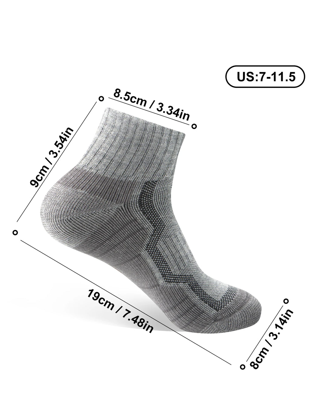 WRELS Merino Wool Thermal Socks Winter Warm Ski Hiking Snowboarding Climbing Compression Sports Socks Thick Merino Wool Socks