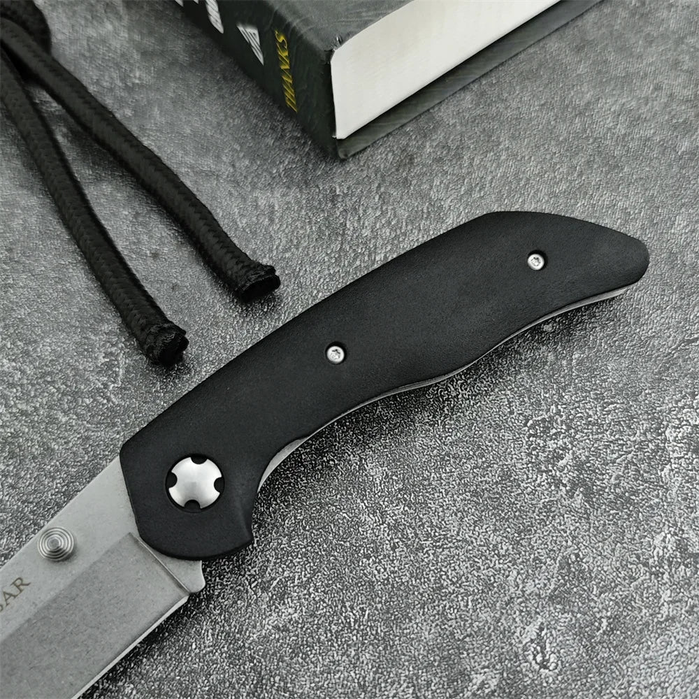 Kabar 7506 Tanto Knife Folding Pocket Tools 440C Blade Nylon Fiber Handles Self Defense Tools Camping Hunting Knives