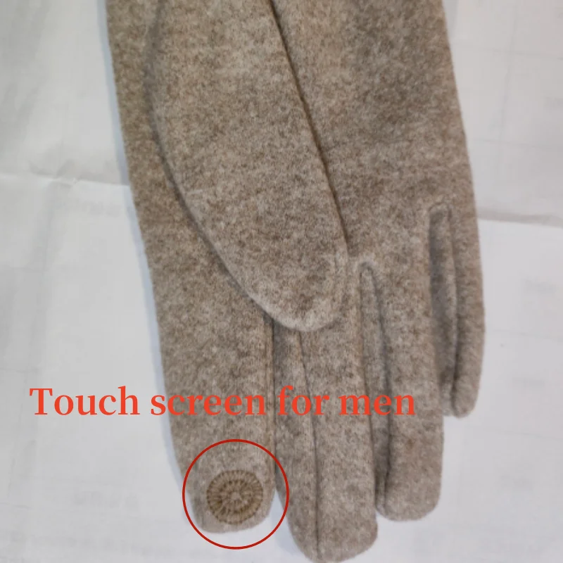 Wool Winter Cashmere Gloves for Women Warm Touch Screen Gloves Cold Protection Full Finger Mittens Outdoor Cycling Thick Woolen Glove