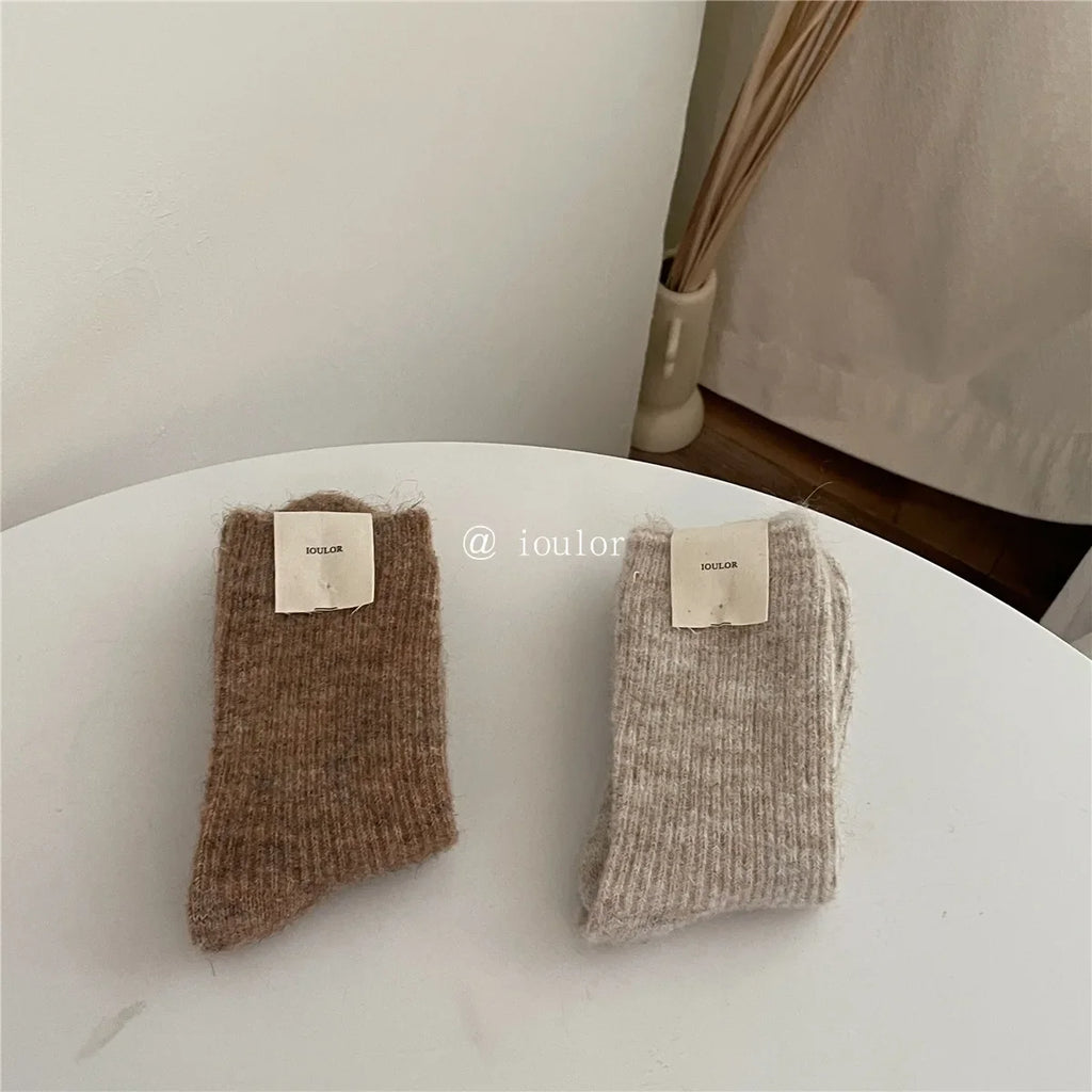 Women Socks Solid Socks for Male Men Socks Against Cold Snow Terry Socks Wholesale