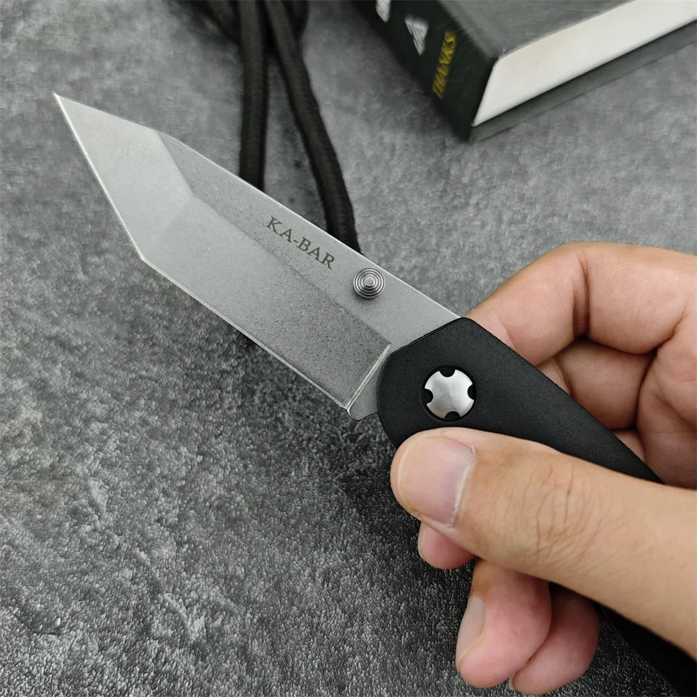 Kabar 7506 Tanto Knife Folding Pocket Tools 440C Blade Nylon Fiber Handles Self Defense Tools Camping Hunting Knives
