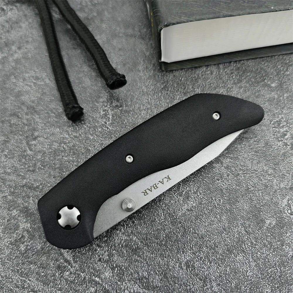 Kabar 7506 Tanto Knife Folding Pocket Tools 440C Blade Nylon Fiber Handles Self Defense Tools Camping Hunting Knives
