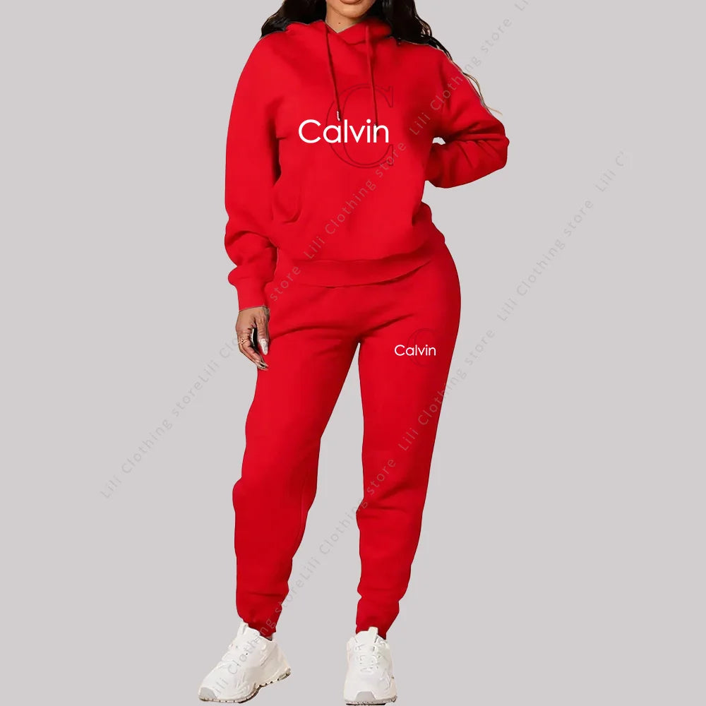 2025 New Ladies Tracksuit Aesthetic Designer Clothes Trend Sportswear High quality Hoodies Sweatpants 2 piece Outfits Women Sets