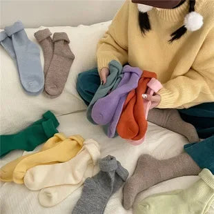 Women Socks Solid Socks for Male Men Socks Against Cold Snow Terry Socks Wholesale