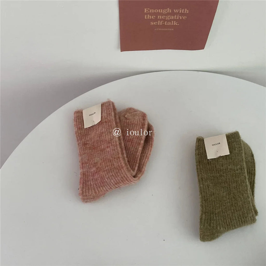 Women Socks Solid Socks for Male Men Socks Against Cold Snow Terry Socks Wholesale