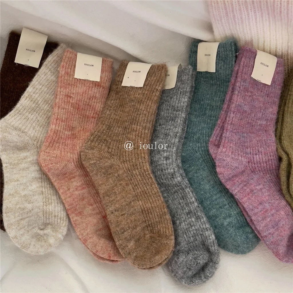 Women Socks Solid Socks for Male Men Socks Against Cold Snow Terry Socks Wholesale